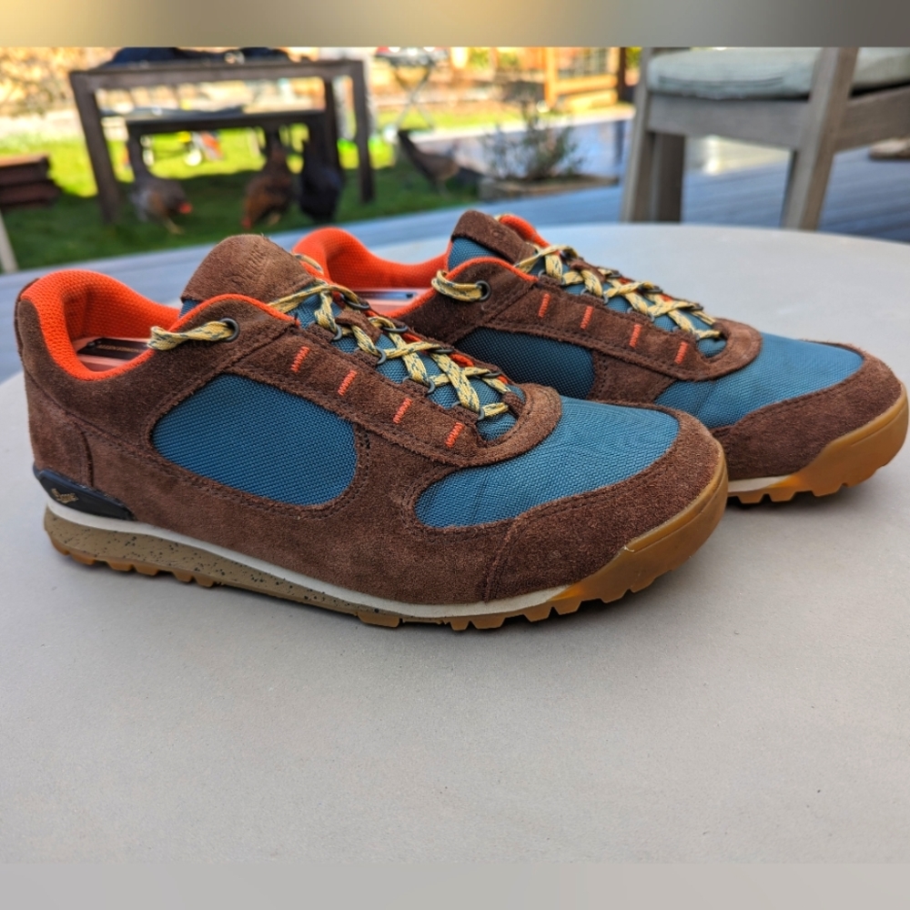 Danner Men’s 10 D Jag Low Dark Earth/Goblin Blue Hiking Shoes